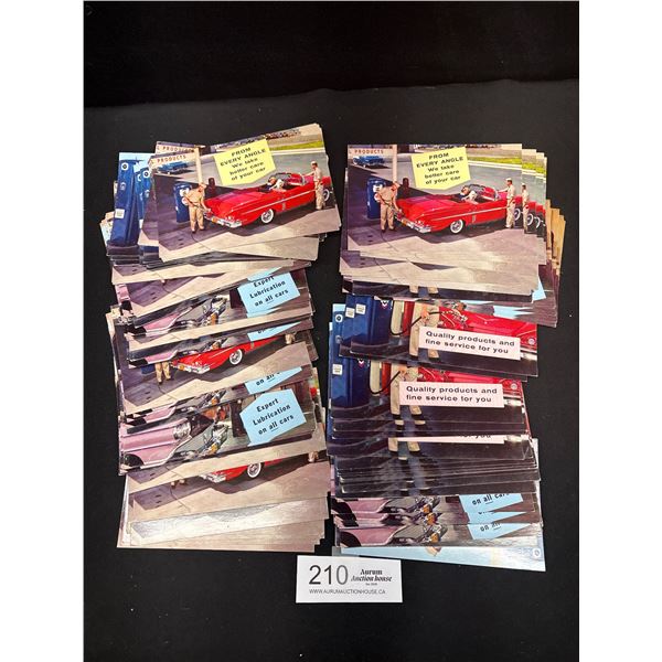 Large Lot of Gas Station Advertising Postcards