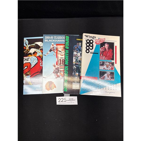 1988 and 89 NHL Year Books, Red Wings, Black Hawks etc