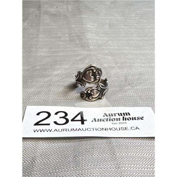Very Nice Sterling Silver Spoon Ring