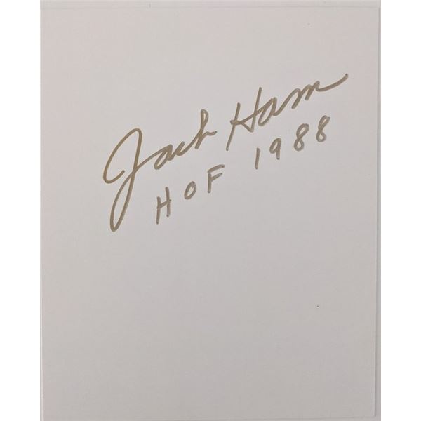 NFL Hall Of Famer Jack Ham Autograph