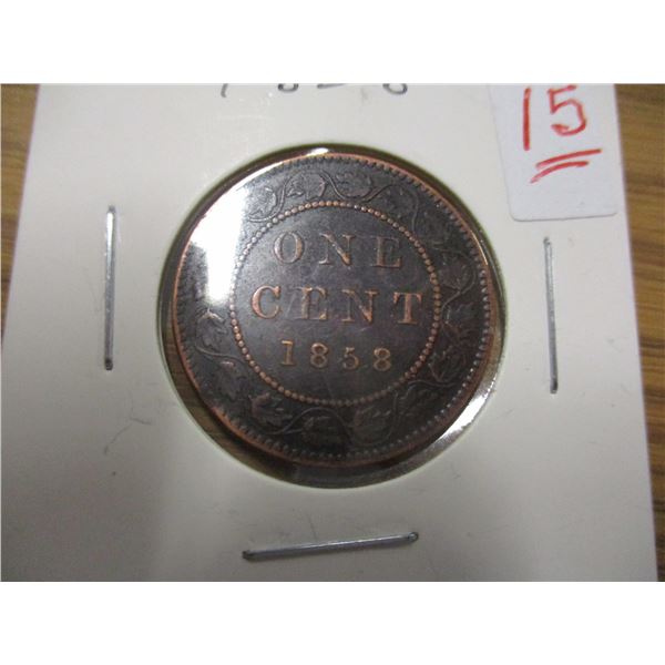 1858 CANADA VICTORIAN LARGE PENNY