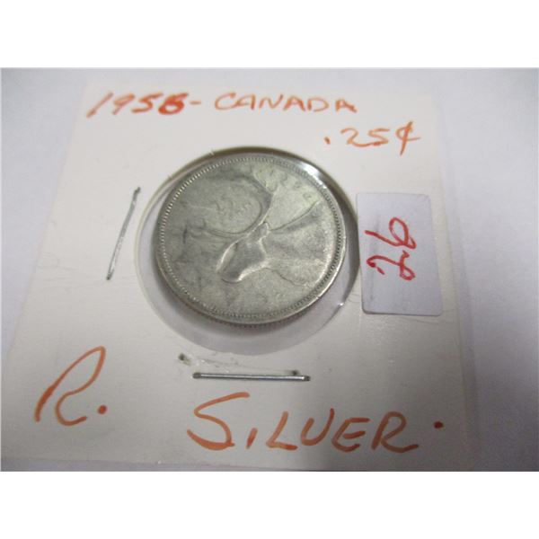 1958 CANADA SILVER QUARTER