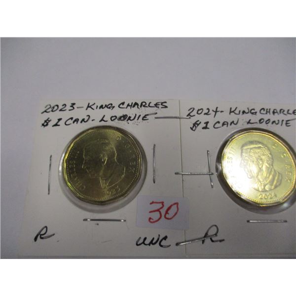 2023 & 2024 CANADA KING CHARLES LOONIES