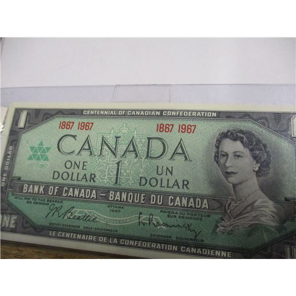 1867 - 1967 CANADA $1 BILL