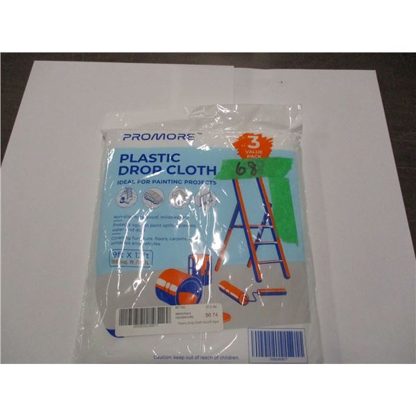 9' X 12' DROP CLOTH (3) - PACKAGE