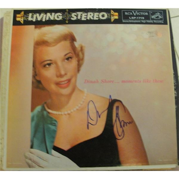 Dinah Shore Moments Like These signed album