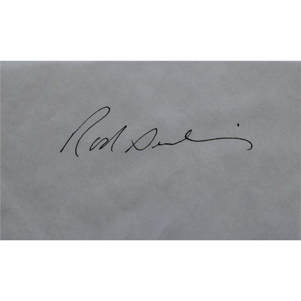 The Twilight Zone Rod Serling signed slip