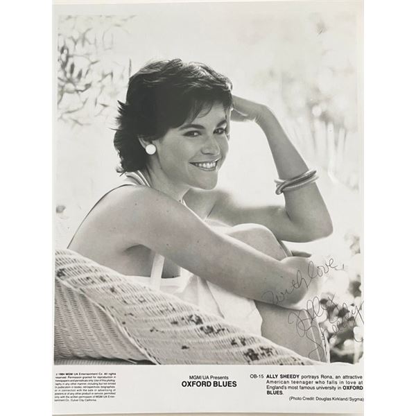 Oxford Blues Ally Sheedy signed movie photo