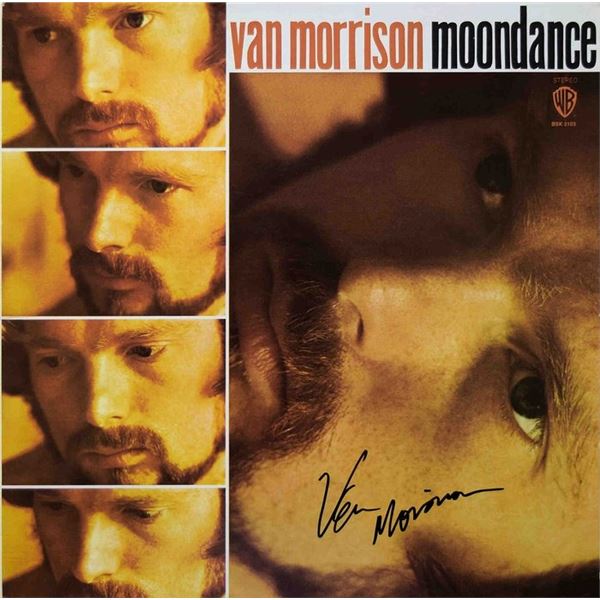 Van Morrison Moondance signed album