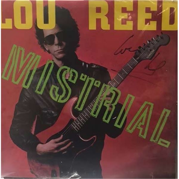Lou Reed signed Mistrial album
