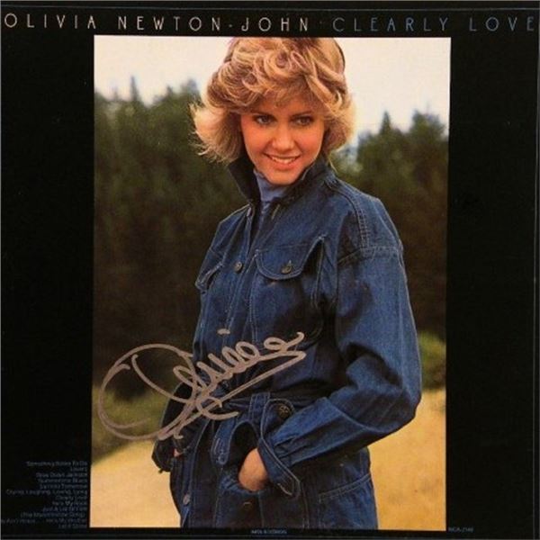 Olivia Newton John signed Clearly Love album