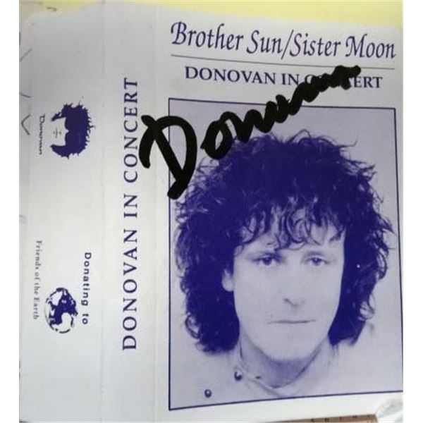Donovan signed  cassette tape cover