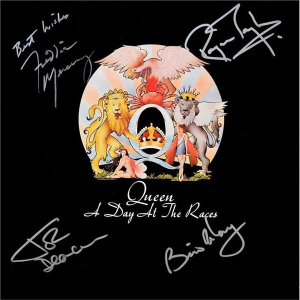 Queen A Day the the Races band signed album
