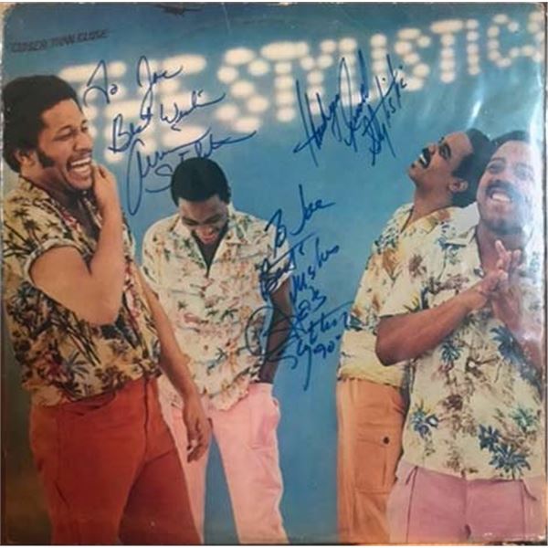 The Stylistics band signed album