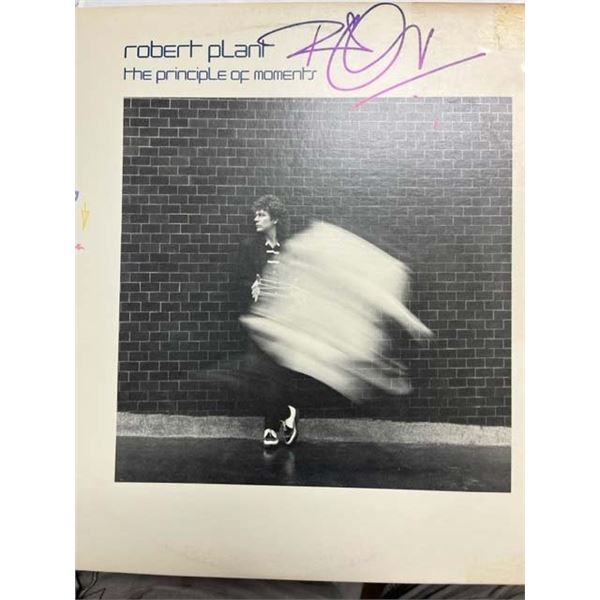 Robert Plant 1983 The Principle of Moments signed album