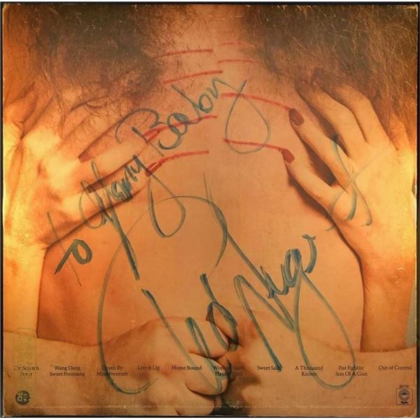 Ted Nugent Cat Scratch Fever signed album