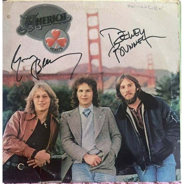 America 1975 Hearts band signed album