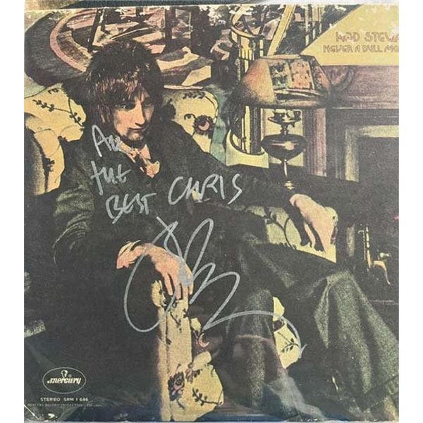 Rod Stewart signed album signed by Ian McLagen