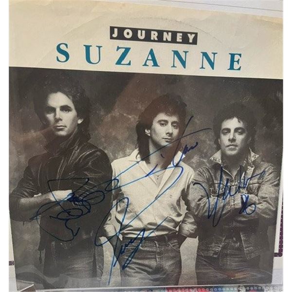 Journey Suzanne signed 45 record sleeve