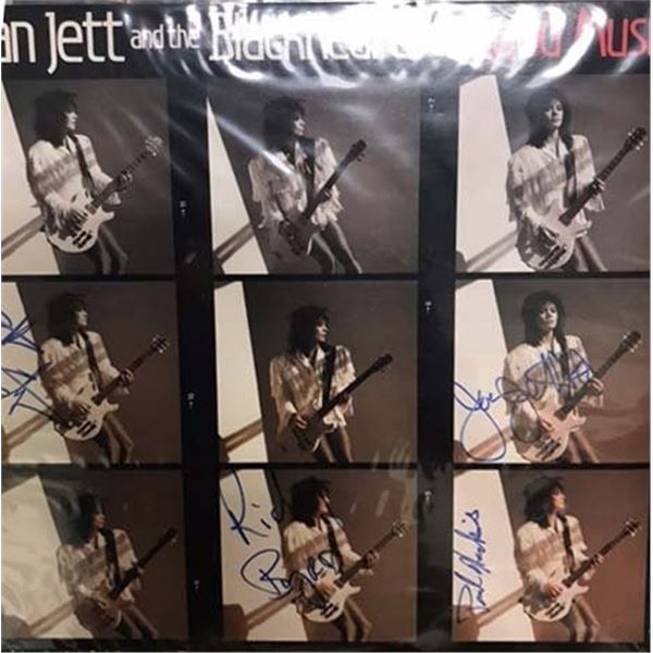 Joan Jett and the Blackhearts Good Music band signed album