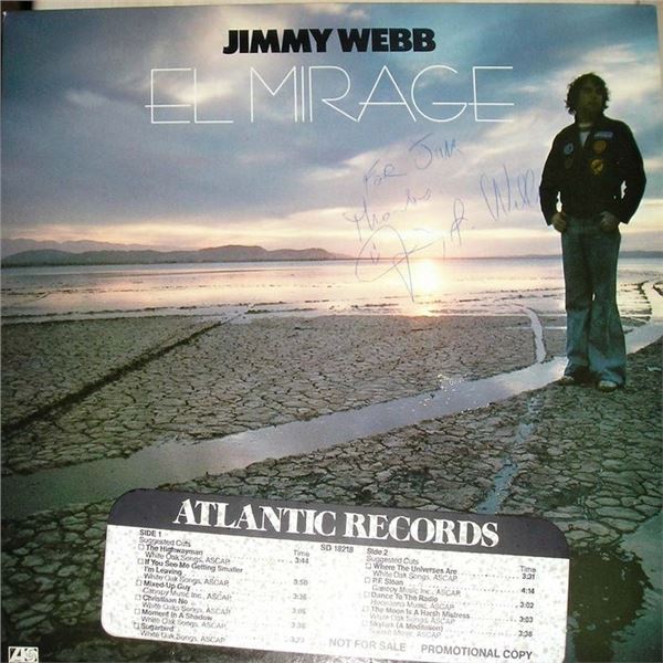 Jimmy Webb signed album