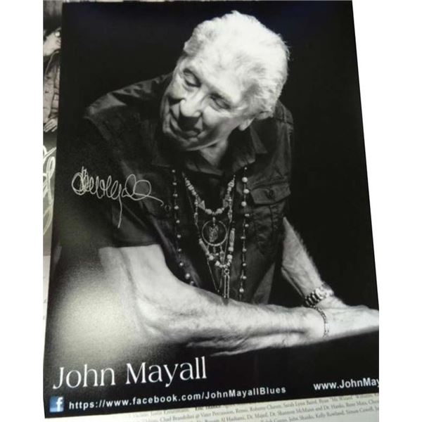 John Mayall signed photo