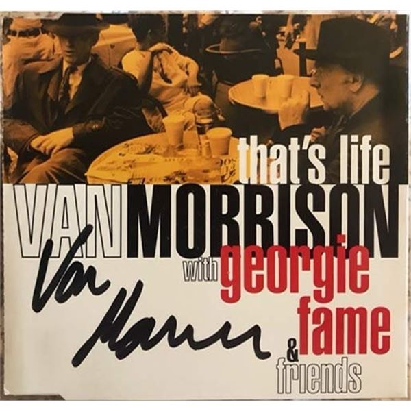Van Morrison That's Life signed CD