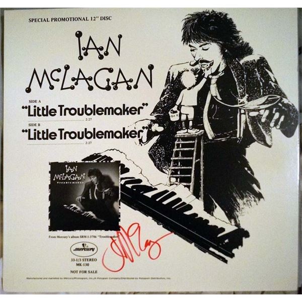 Ian McLagan Little Troublemaker signed album