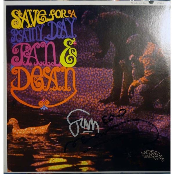 Jan & Dean Save for a Rainy Day band signed album