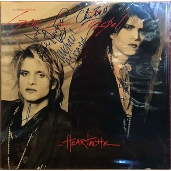 Gene Loves Jezebel Heartache band signed album