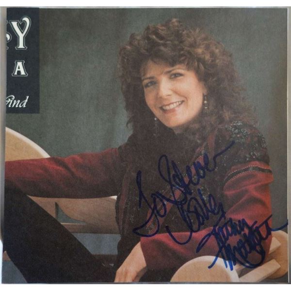 Kathy Mattea signed 45 sleeve