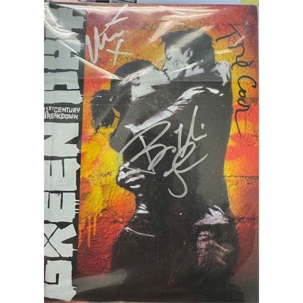 Green Day 21st Century Breakdown band signed Deluxe CD Booklet set