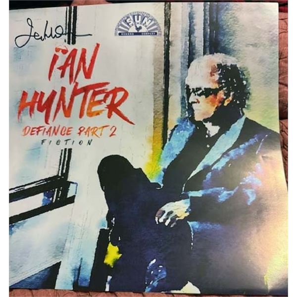 Ian Hunter signed album insert