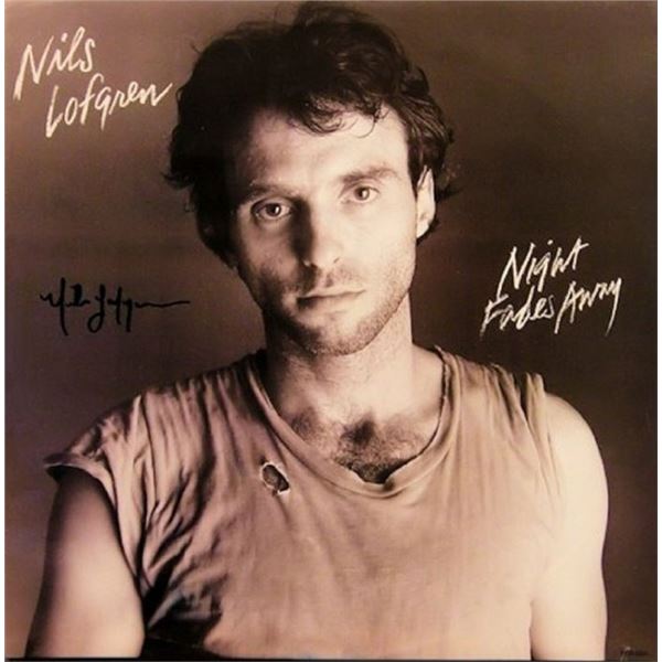Nils Lofgren signed Night Fades Away album