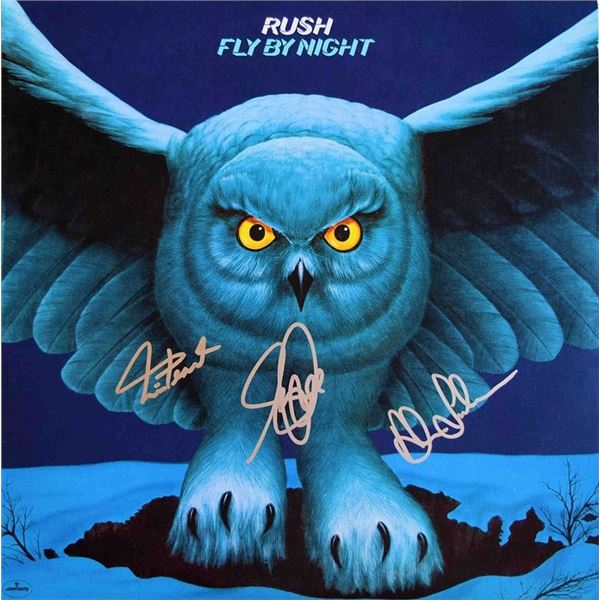 Rush Fly By Night signed album