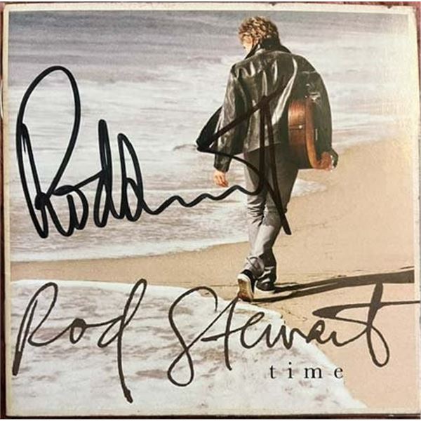 Rod Stewart signed Time CD