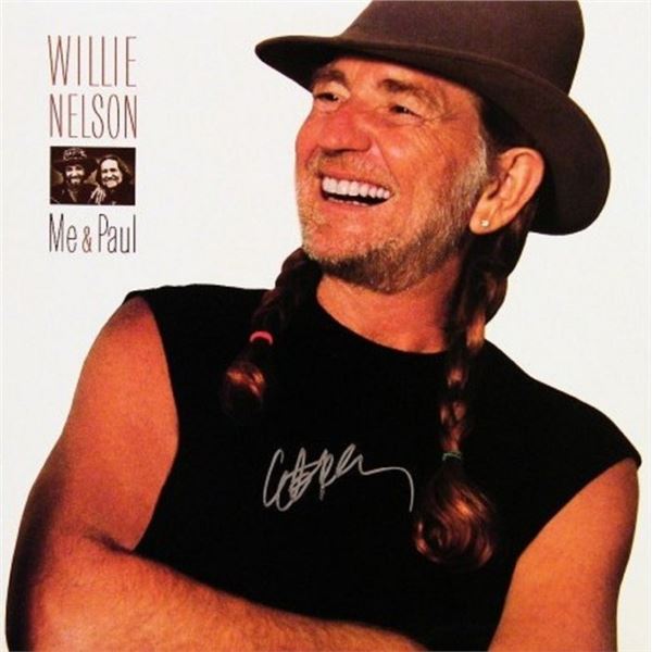 Willie Nelson signed Me & Paul album