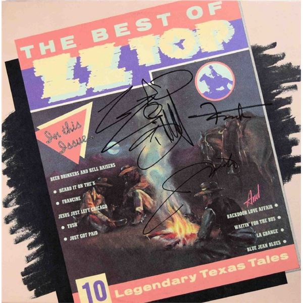 ZZ Top signed The Best Of ZZ Top album