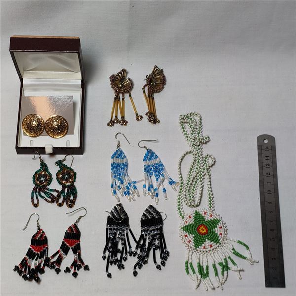 Beaded ‘Indian’ Earrings
