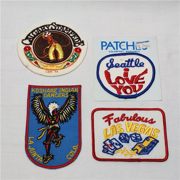 Vintage Calgary Colorado Seattle Las Vegas Patches / Appliqué