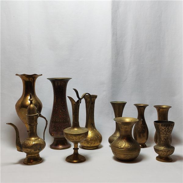 Brass Vase Lot