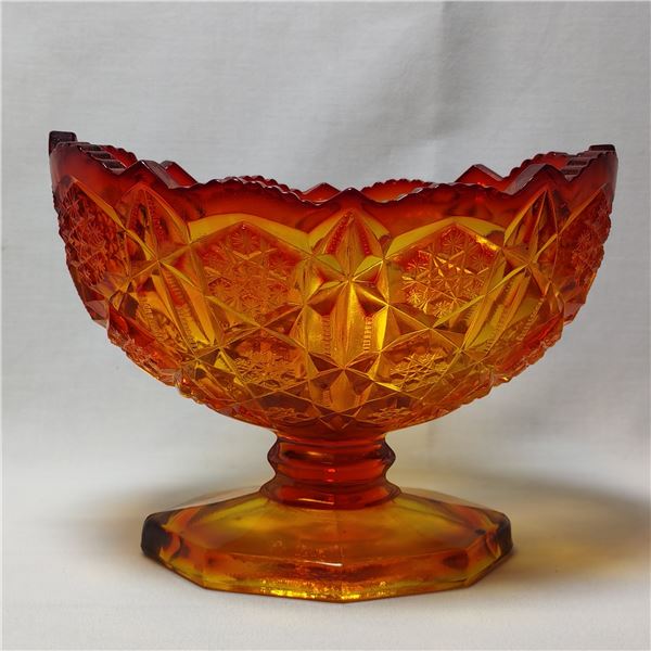 Vintage Orange Lead Crystal