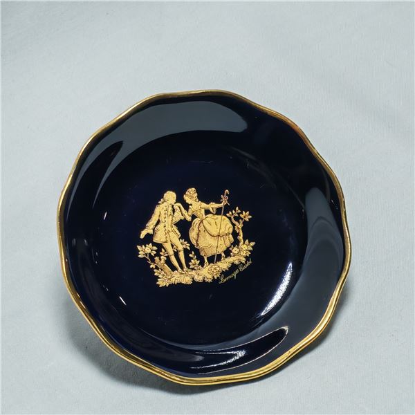 Limoges Castel France 22 k Gold Small Plate