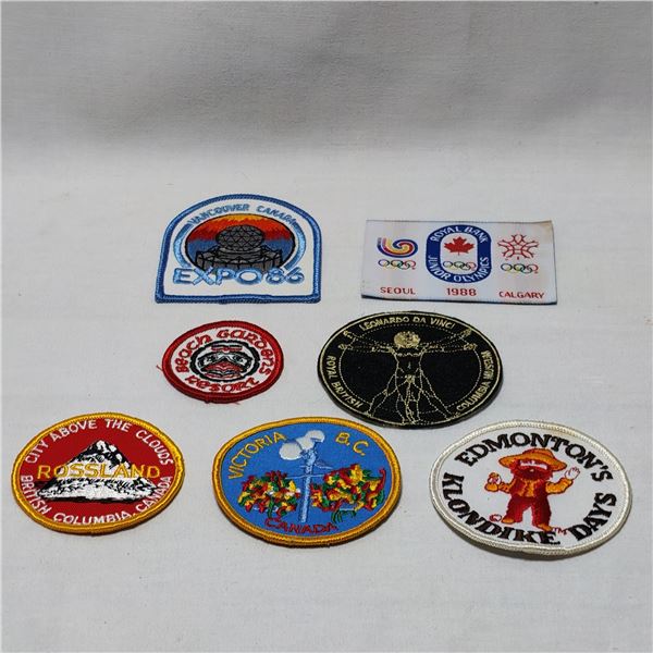 Assortment of British Columbia Patches / Appliqué