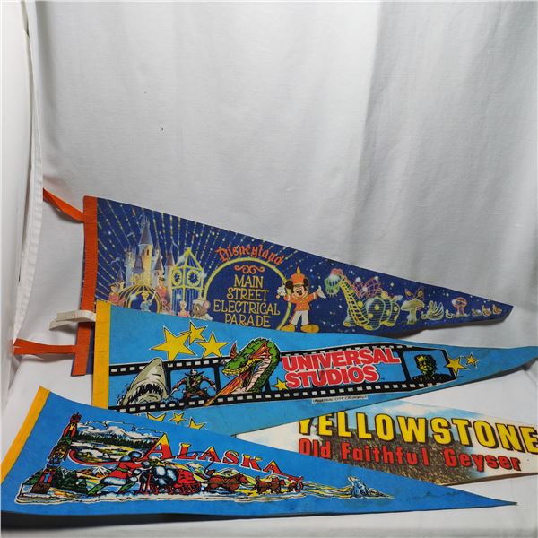 Lot of Vintage Felt Flags