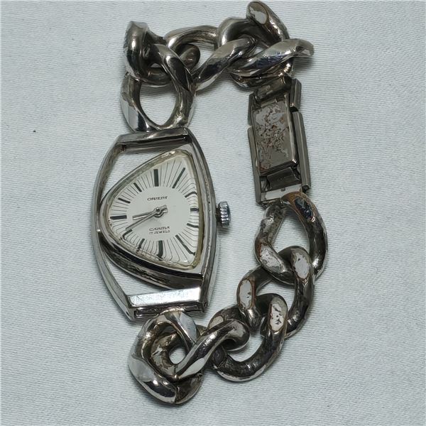 Orient Carina 17 Jewels White Gold Plate