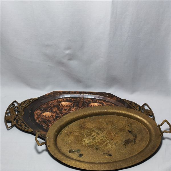 Brass/ Copper Antique Platters