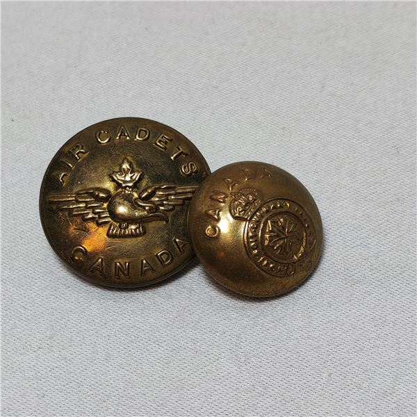 Canadian Air Cadets Button and Canada Button