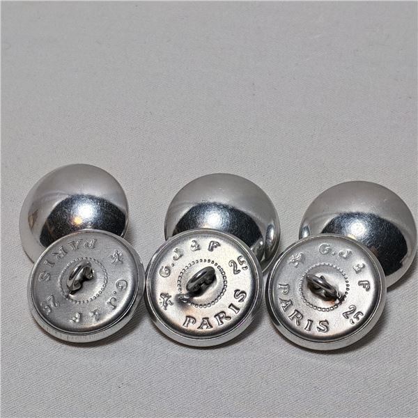 G.J. & F. 25 Paris Aluminum Buttons