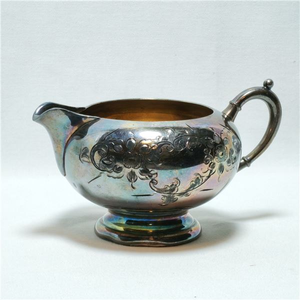 42 Gold and Silver Plate Cream Saucer / Gravy Bowl?